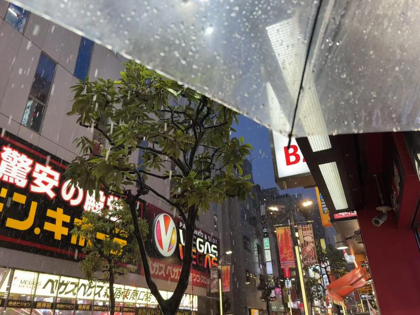 Rainy night in Shinjuku, Japan